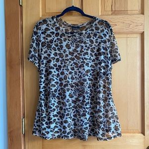 Free with purchase! Sheer Leopard Print Top 3x